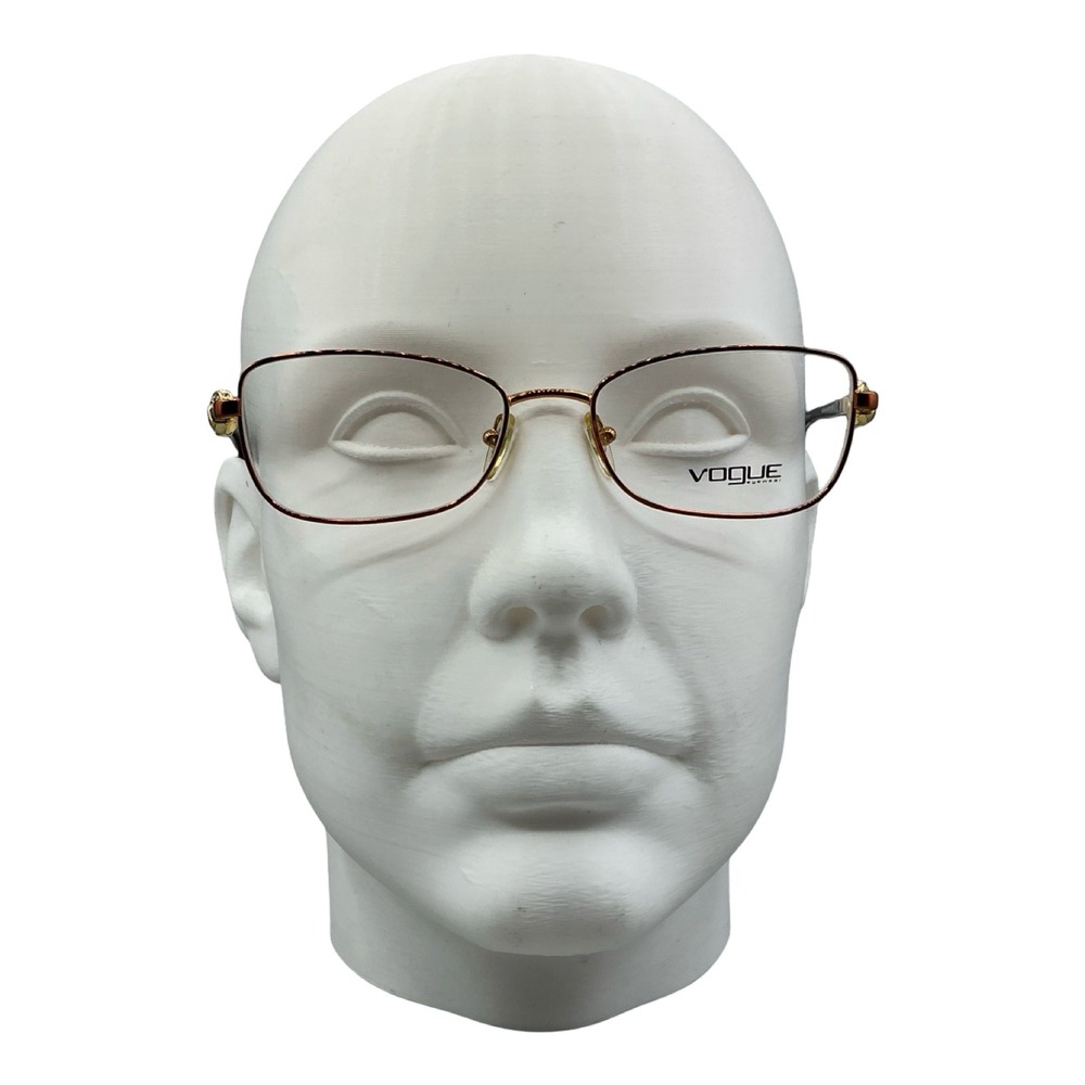 Vogue Eyewear VO3945-B 811 Brown Gold Crystal Eyeglasses Frames 53-17-135